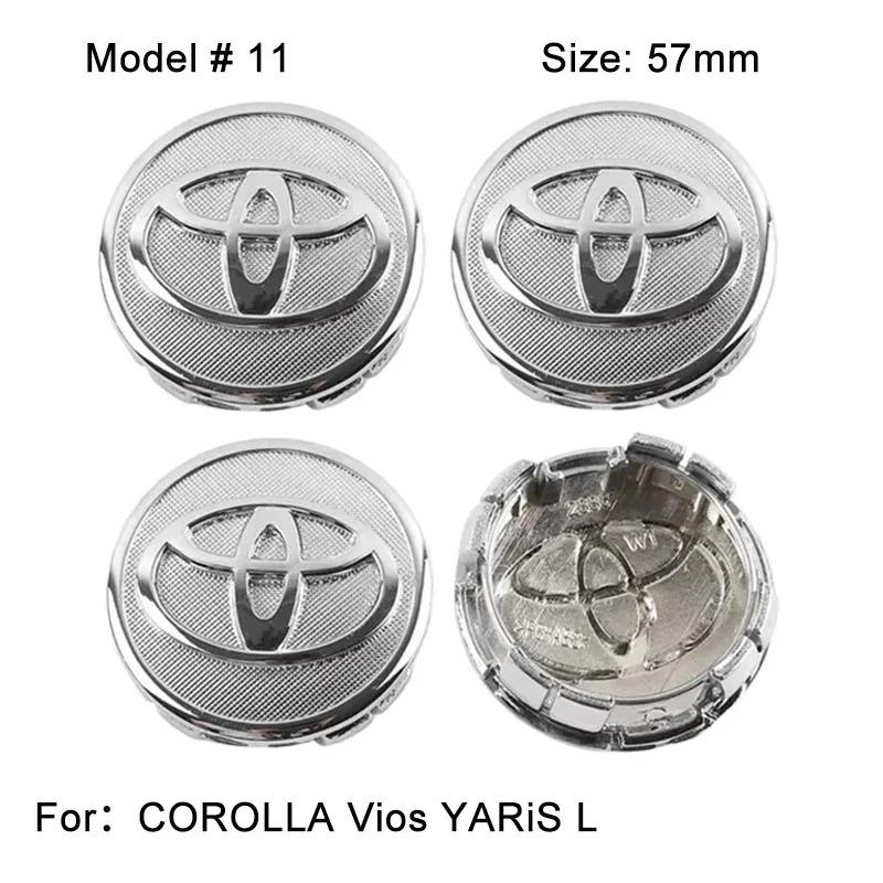 4 шт. 57/62 мм Колпачок ступицы колеса автомобиля Накладка на диск Для Toyota Corolla RAV4 LEVIN Yaris C-HR Camry Prius Prado Автомобильные аксессуары