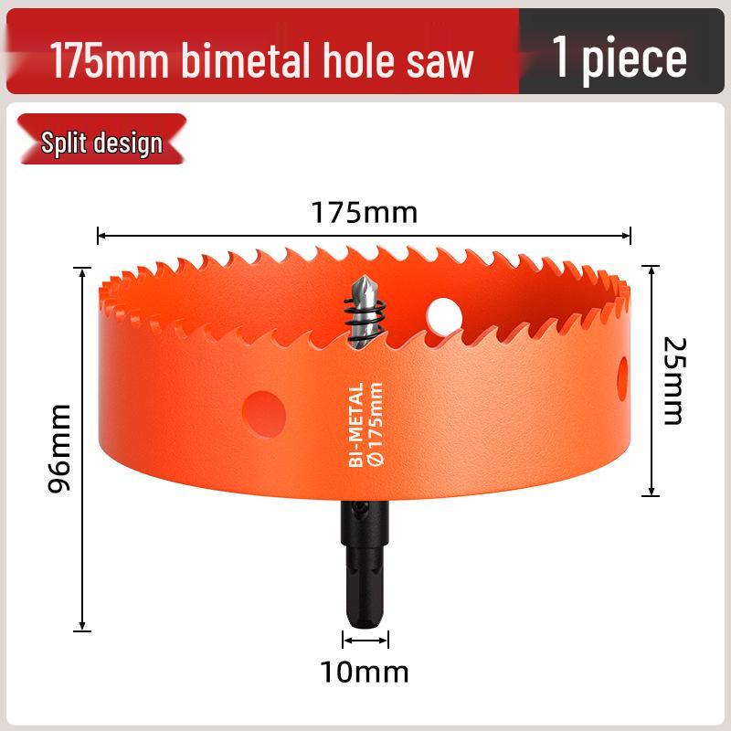 Биметаллическая коронка для деревообработки: Сверло для дерева, гипсокартона, металла, пластика и ПВХ - 75 мм расширитель отверстий для точечных светильников.