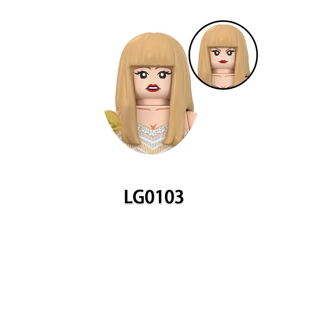 LG1015 Конструктор для девочек Знаменитые сборные кубики Принцесса Мини-куклы Фигурки Экшн Детские Милые Каваий Игрушки для Рождественских подарков