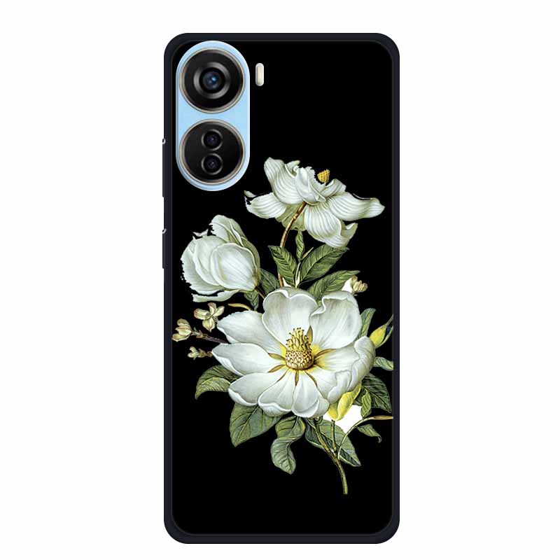 Черный силиконовый чехол для ZTE Blade V50 Design 5G Libero 5G IV V41 Vita Axon 40 lite Чехол для телефона Мультяшный кот Мягкая задняя крышка Coque