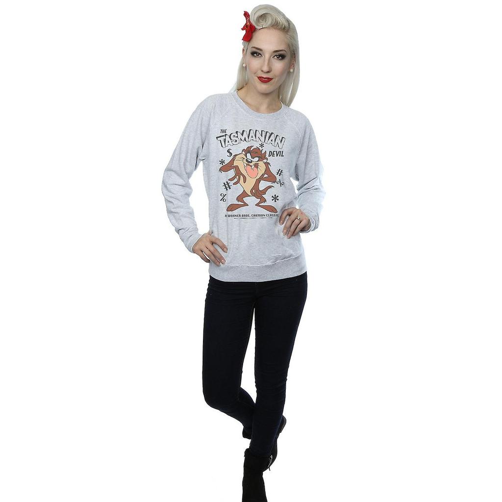 Looney Tunes Женский/женский свитшот Tasmanian Devil Vintage Heather
