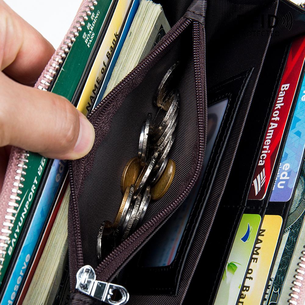 Кожаный длинный кошелек, женский большой вместительный орган, сумка для карт, модная сумка, сумка для мобильного телефона