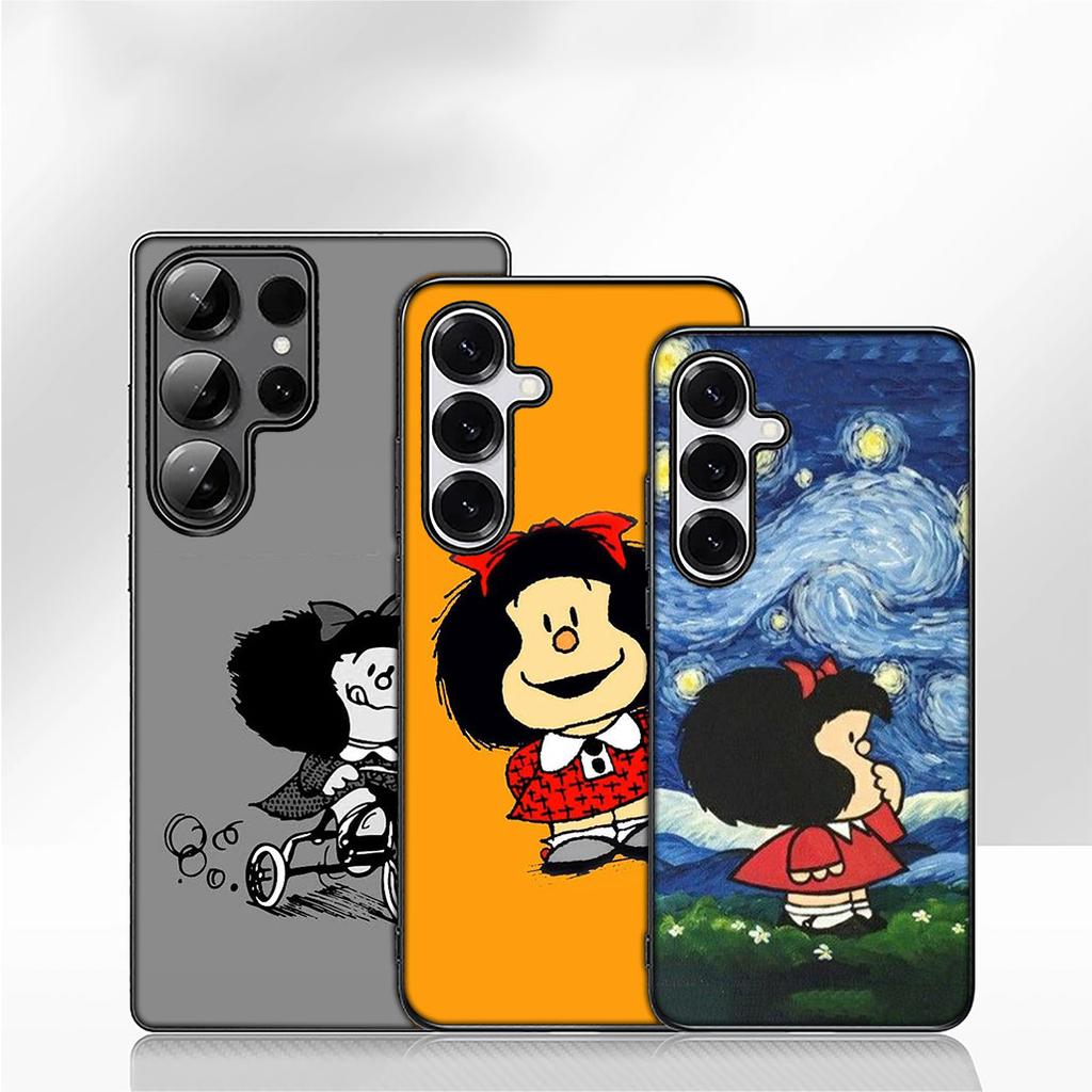 Wallpaper M-Mafaldas Phone Cover Case for Samsung Galaxy S25 S23 S22 S24 FE Ultra Plus A56 A05 A06 A15 A16 A57 S7 Edge Casing
