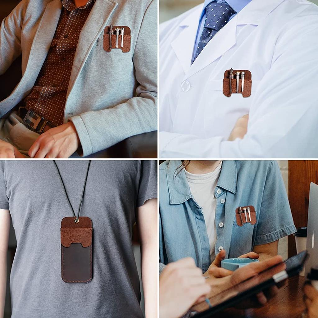 VIPERADE PJ22 Карманный двойной карман-протектор для инструментов и кожаный держатель для ручек, протектор кармана для ручек для лаборатории и протектор рукавов, мужской