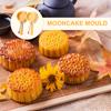 Flavor/Flower Moon Cake Molds MidAutumn Festival Moon Cake Maker Cookie Stamps Hand Pressure Moon Cake Bakings Tool