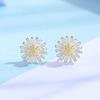 Small Daisy Ears for Women Japanese and Korean Simple Sun Flower Earrings