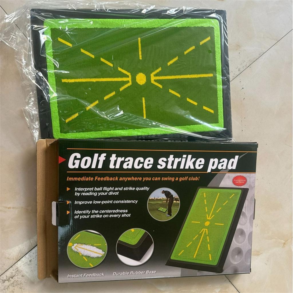 Golf Swing Practice Mat,Pearl Scale Recording Track, Outdoor Hitting Mat,Golf Beginner Training Auxiliary Mat,Swing Exerciser