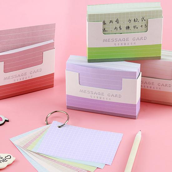 150 шт. Цветные индексные карточки Нелипкие Гладкое письмо Яркий цвет Компактный размер Широкое применение Толстые блокноты для сообщений Индексные флеш-карты Офис