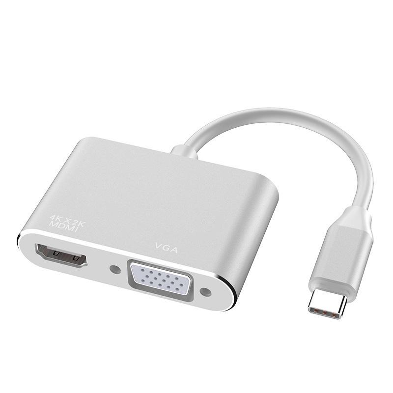 Умная док-станция 4-в-1 Type-C: Зеркалирование экрана по HDMI и многофункциональное расширение USB 3.0 с высокой скоростью