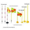 Corner Flag & Training Pole: Red/White for Sports & Dribbling Practice