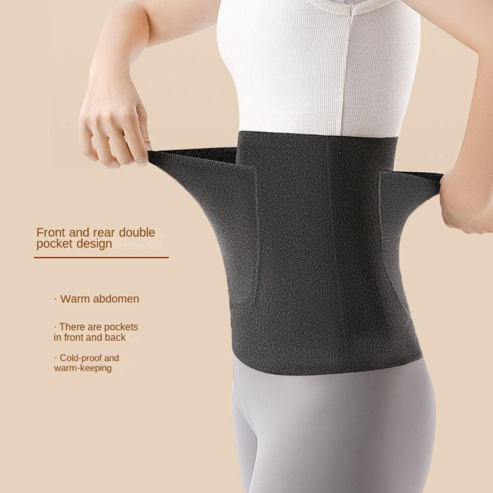 With Double Pocket Girdles Shapewear Thermal Warm Belt Healthy Waist Slim Body Shaper