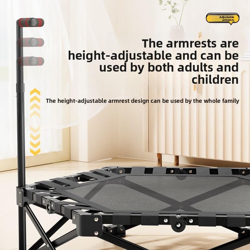 Hexagonal Foldable Trampoline Home Fitness Adult Children Indoor Jumping Bed Adult Children Sports Family Bounce Bed