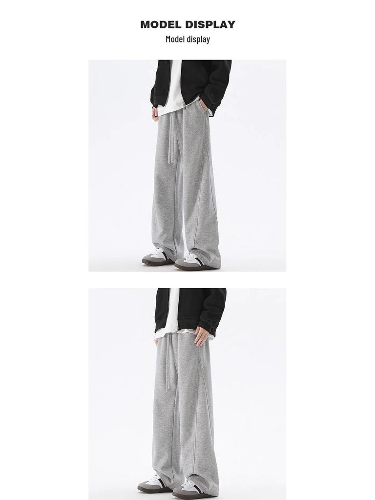 Men's Casual Japanese Wide-Leg Pants - New Spring/Autumn Slim, Loose-Fit, All-Match Style.