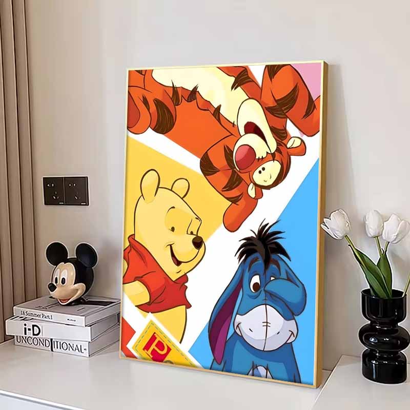 Disney Diamond Painting 5D DIY Winnie The Pooh and Friends Illustration Art Mosaic Embroidery Decoration Cross Stitch Gift