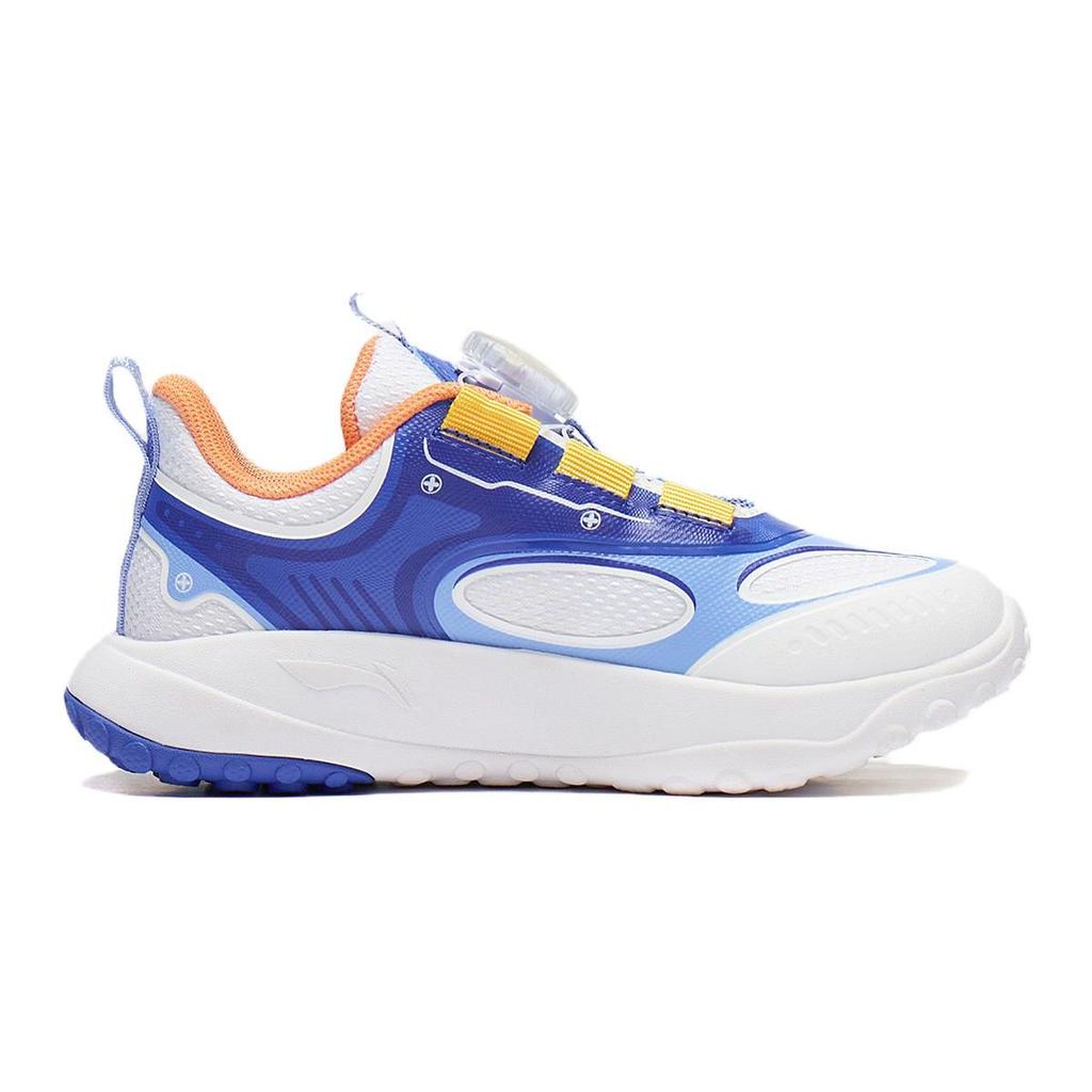 Li Ning удобные универсальные нескользящие низкие детские кроссовки для бега детские кроссовки белые синие YKNT114-5