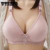 Women's Bras Comfortable No Steel Ring Gather Anti-glare Underwear Thin Section Breathable Middle-aged Women's Bra