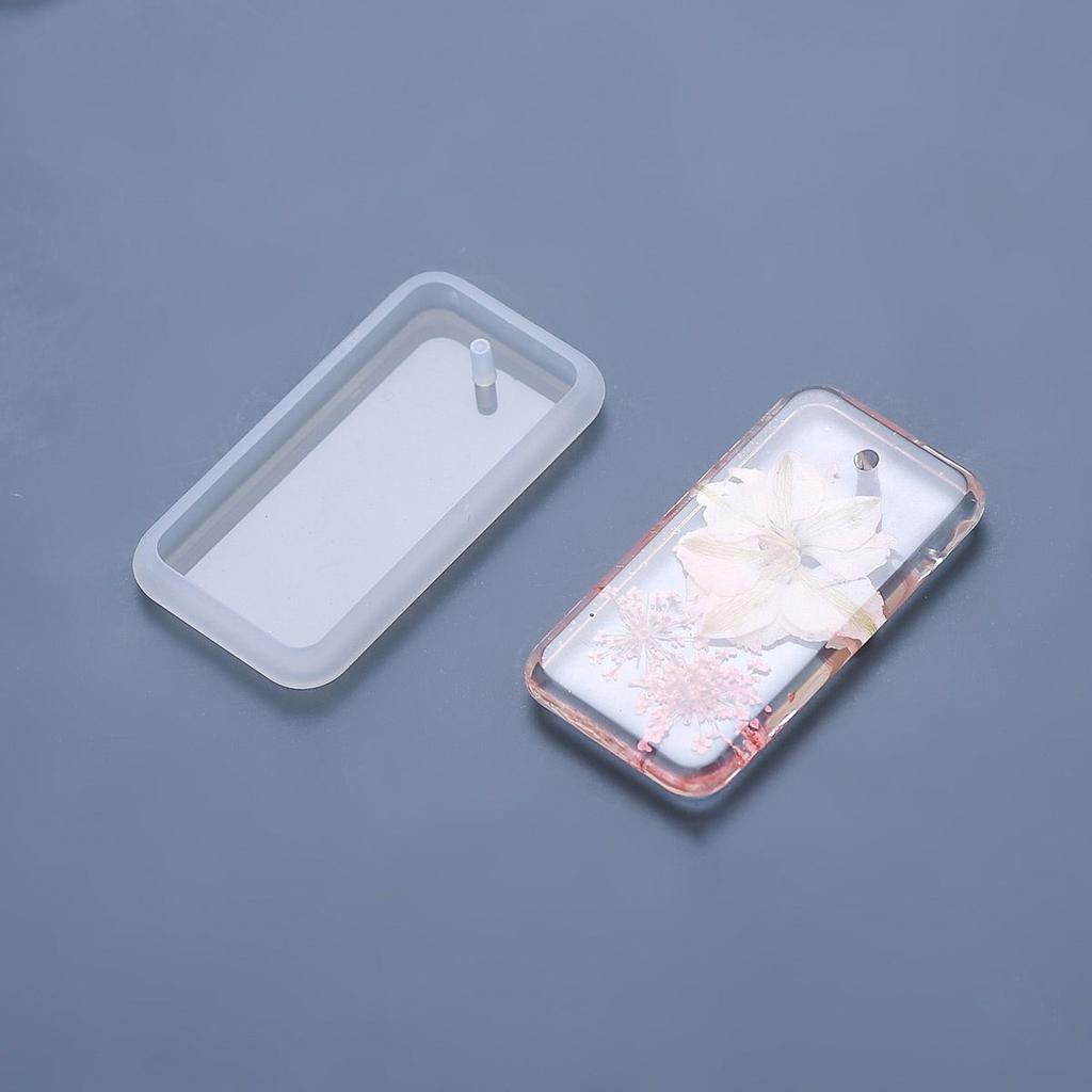 Epoxy Handmade DIY Craft Jewelry Making Silicone Mould Pendant Mold Resin Necklace Keychain