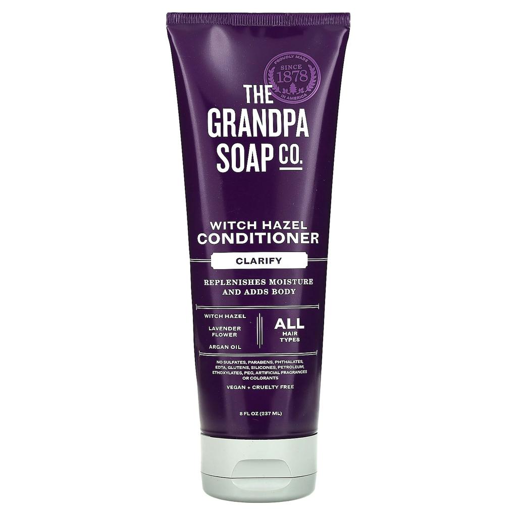The Grandpa Soap Co. Witch Hazel Conditioner, Clarify, All Hair Types, 237 Ml (8 Fl Oz)