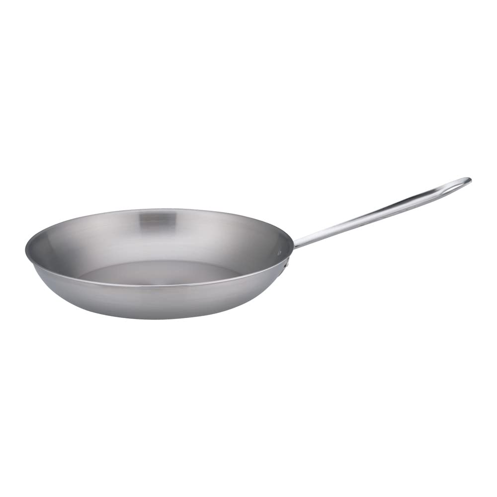 Endo Shoji TKG Frying Pan 33cm Stainless Steel Compatible with IH and Gas Fire Compatible with Steel Sandwiching Aluminum with Stainless Steel