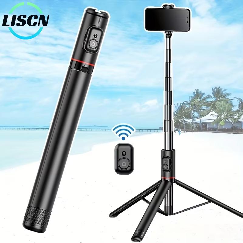 LISCN Selfie Stick 1.83m Aluminum Alloy Telescopic Stick Tripod with Bluetooth Remote for Video Recording Live Streaming 7