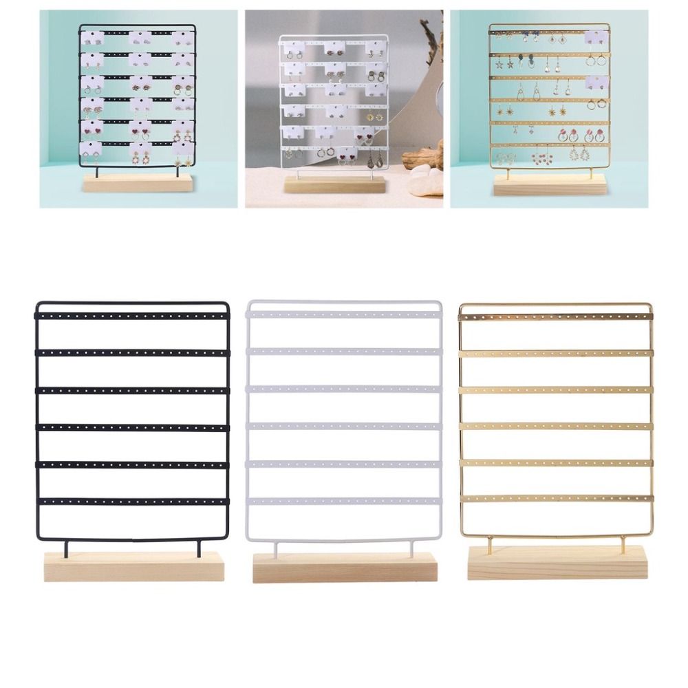 DIY Metal Earring Holder Large Capacity Ear Stud Rack Jewelry Display Stand  Room Decoration