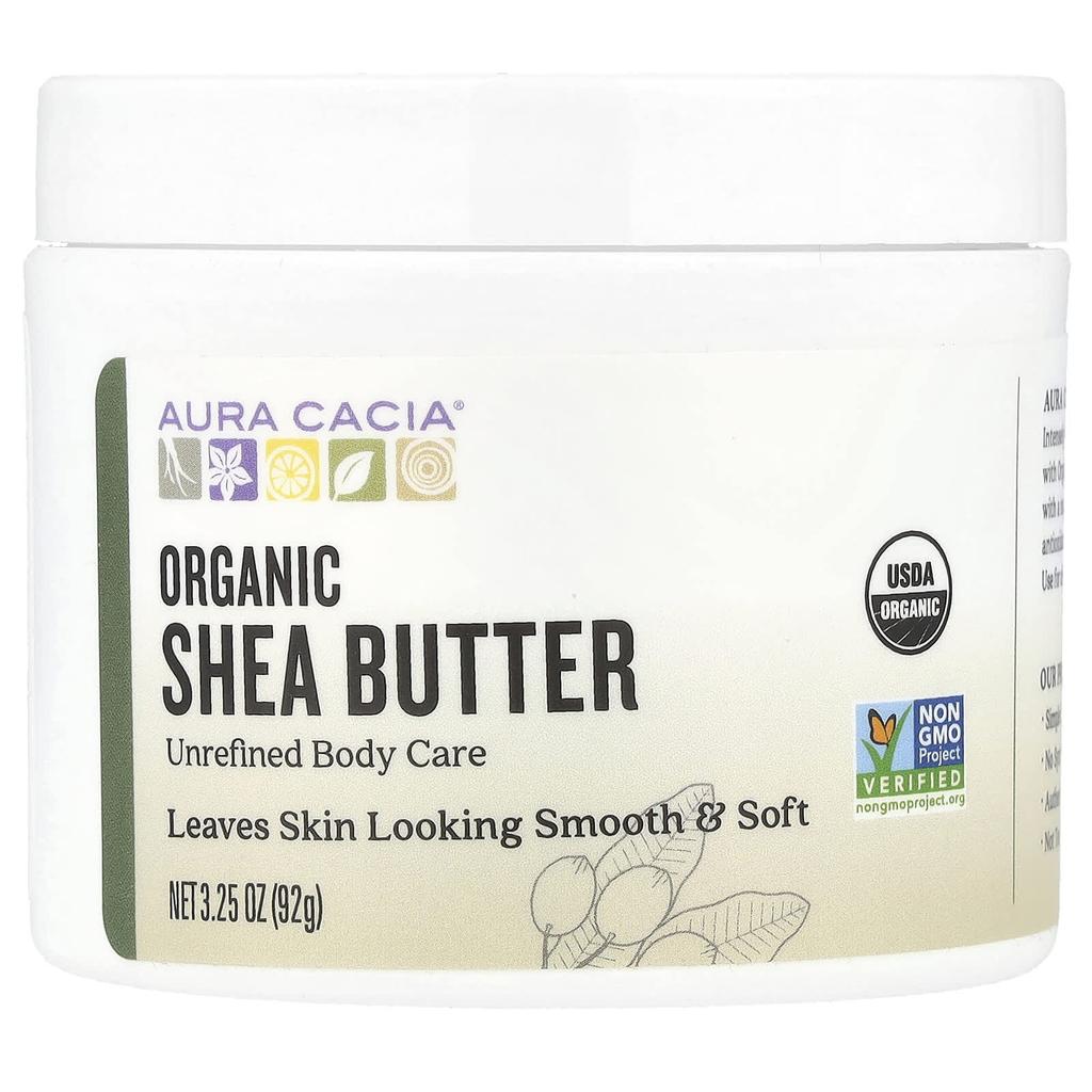 Aura Cacia Organic Shea Butter, 3.25 Oz (92 G)