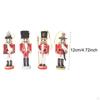 4x Christmas Nutcracker Hanging Decor, Xmas Tree Pendants Display, Party Favor Reusable