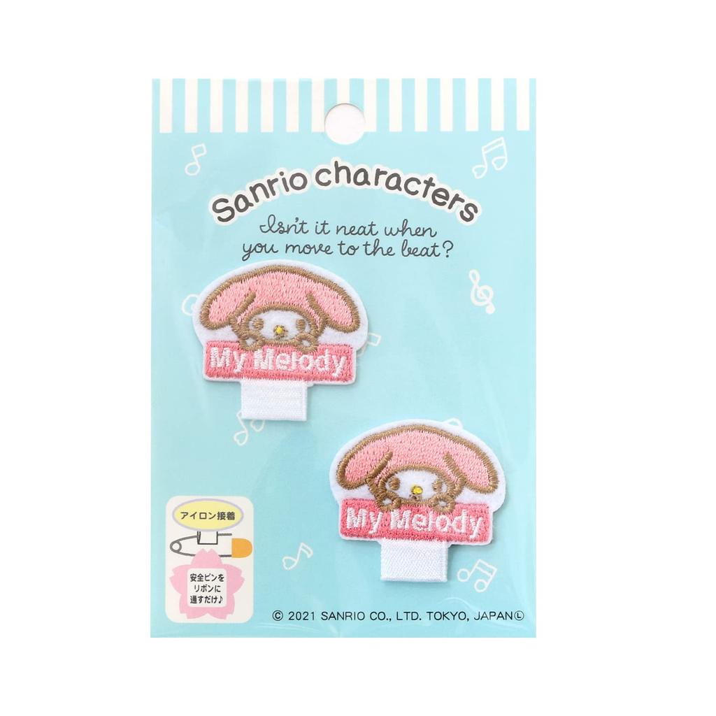 Pioneer Sanrio Characters Name Tag Patch My Melody 2 Pieces Height 24mm X Width 34mm SCW500-SCW33