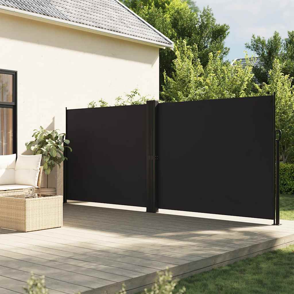 Vidaxl Zwijana Markiza Boczna, Czarna, 160X1200 Cm