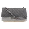 2.55 ChainShoulder Shoulder Bag Matelasse Double Flap Tricolor Black / Beige Denim Women Used