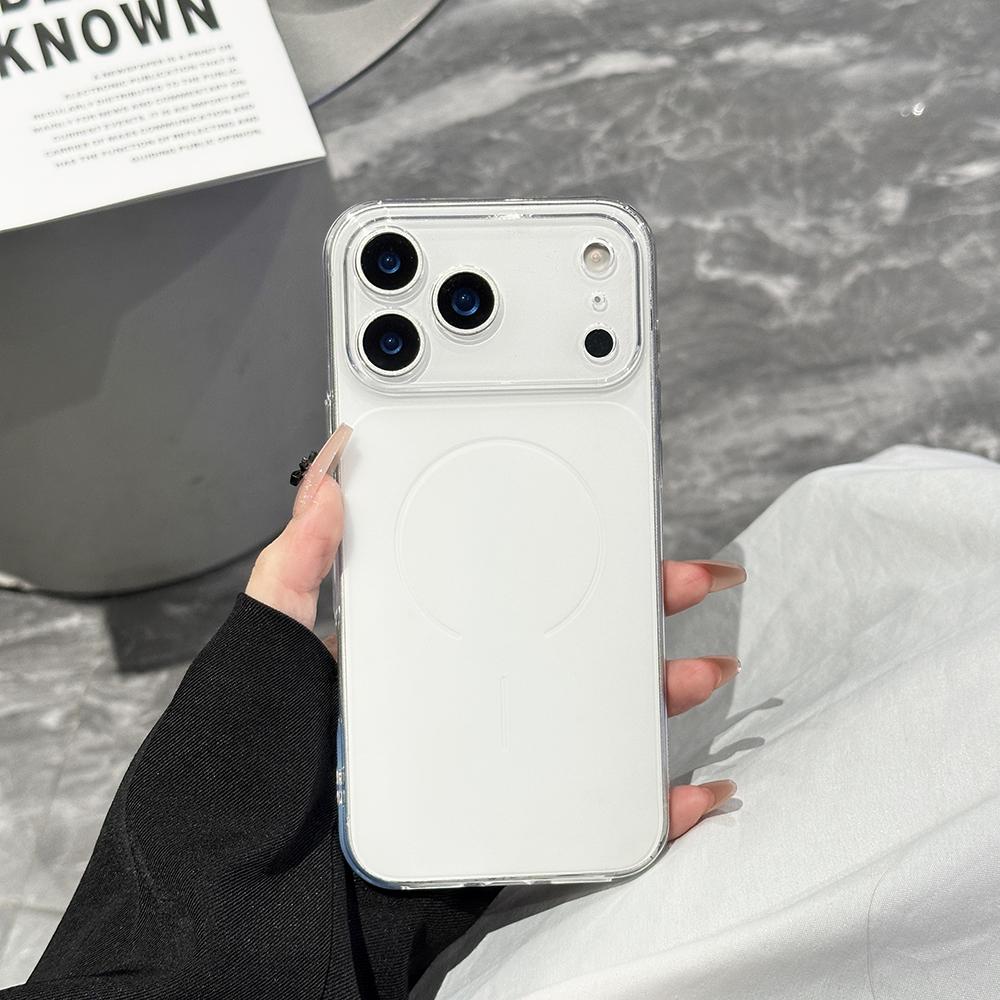 Ультратонкий Матовый Мягкий Чехол для Телефона для Iphone 17 Air 16 Pro Max 15 Plus 14 Pro 13 12 11 17Pro 16Pro Ударопрочный Чехол-Задняя Панель с Большим Окном Аксессуары