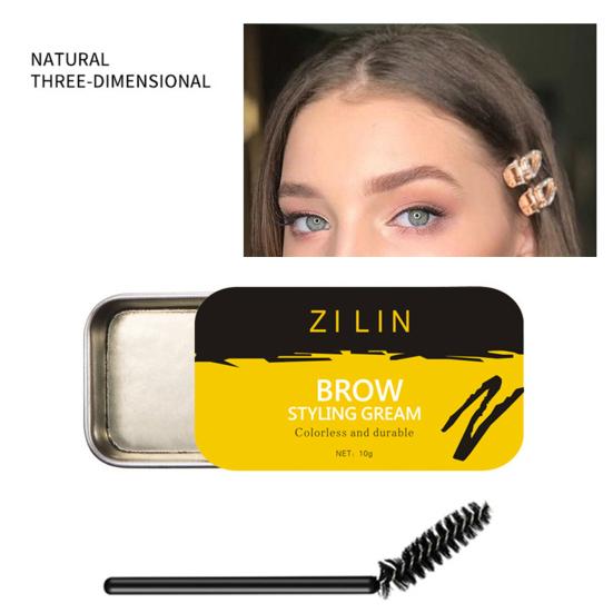 Прозрачное долговечное натуральное мыло с кисточкой, универсальный инструмент для макияжа, не слеживающееся крем-мыло для укладки бровей для женщин