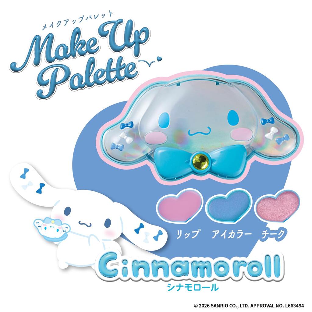 Палетка макияжа Cinnamoroll 6 и персонажи Sanrio [Bandai] (Возраст до)