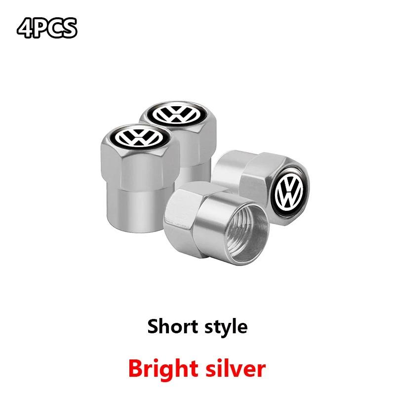 For Volkswagen b44Pcs Meta Alloy Car Tire Valve Stem Air Caps Cover For VW Volkswagen Golf Polo Passat Tiguan Touran Jetta GTI Car Accessories
