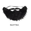 Synthetic Fiber Fake Beard Mustache Soft Hair Black/Brown/White Facial Hair Props Dress Up Elastic Band Cosplay Beard Cosplay