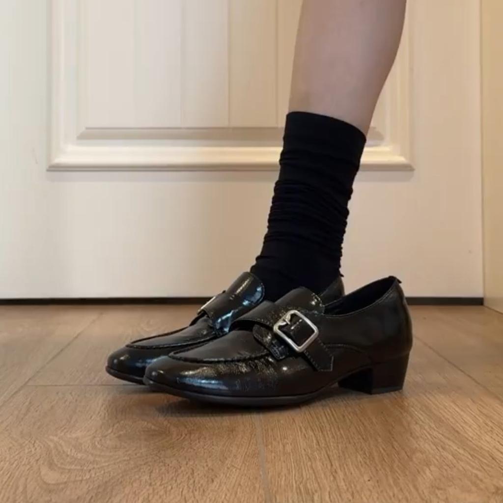 Sheepskin Version~ Premium Sense Retro Leather Thick Heel Loafers Women's Casual Commuting Simple and Comfortable Versatile Small Leather Shoes