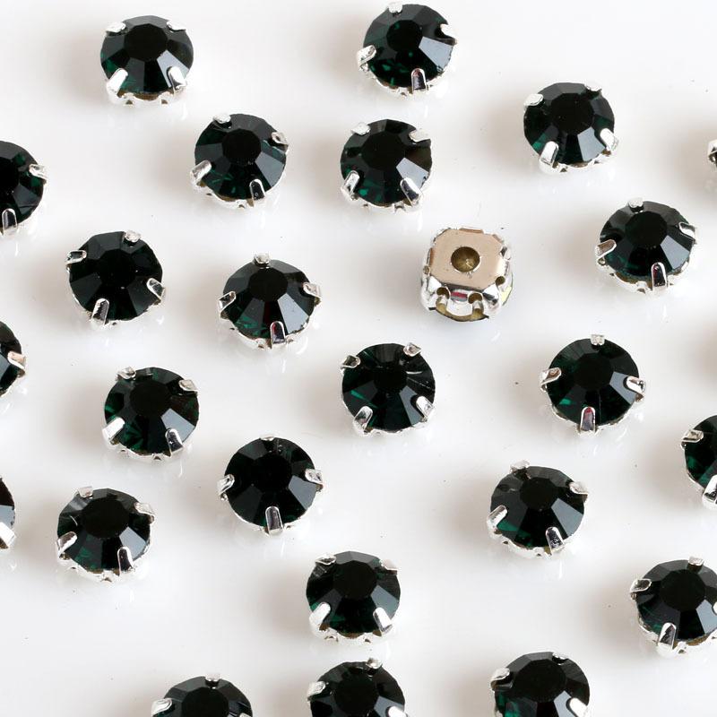 Стразы одиночные коготь цветной коготь дрель круглая полая сделай сам свадебное платье хрустальные коготь дрель аксессуары стразы пришиваем бусины