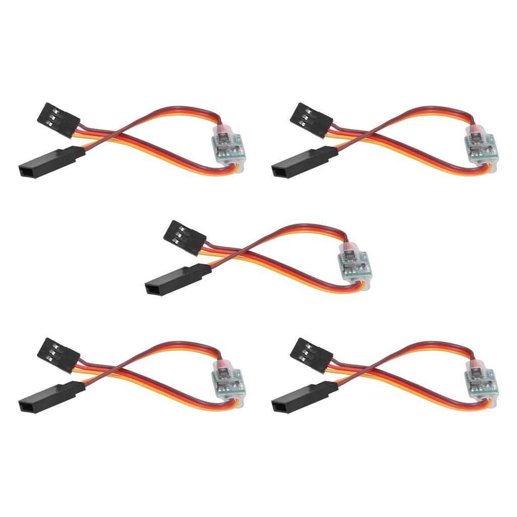 5Pcs Servo Signal Reverser Steering Gear Rotation Inverter for RC Aircraft 3.6V‑24V 5A