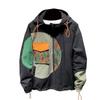 Men's Trendy Hooded Jacket: Casual Loose-Fit, Split Design for Spring & Fall Fashion