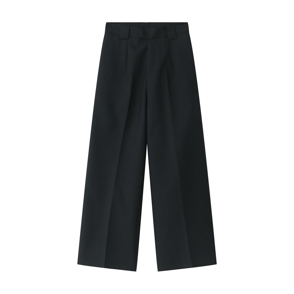 Мужской весенний стиль, новый повседневный костюм со средней талией, длинные брюки, свободные широкие брюки, простой в пол