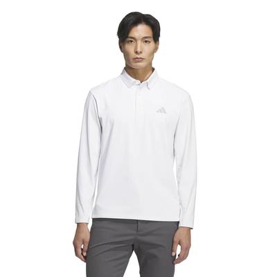 Мужская рубашка с длинным рукавом Adidas Golf COLD .RDY, Белый, Размер J/L