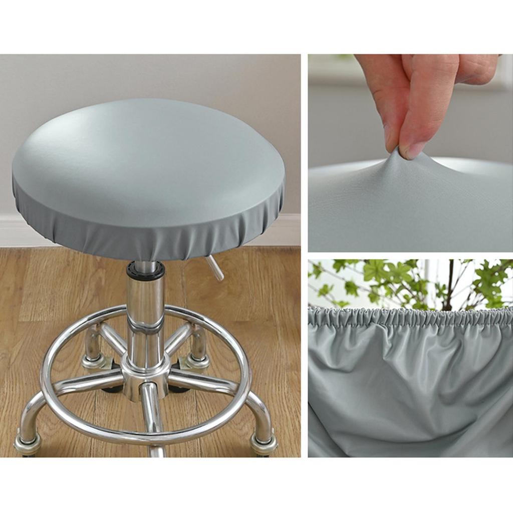 Чехол на стул, эластичная искусственная кожа, пыленепроницаемый, водонепроницаемый для бара