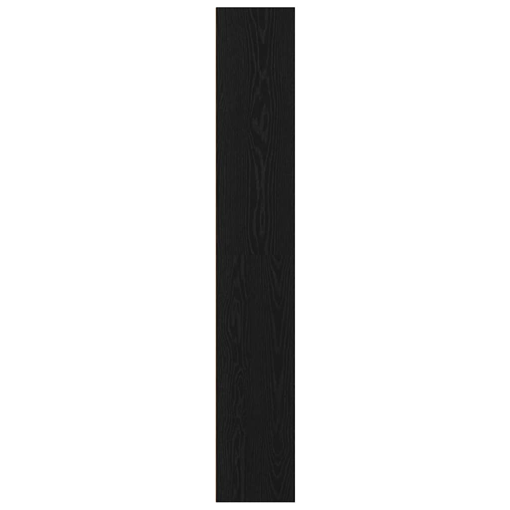 Bookshelf Black Oak Effect 80 x 30 x 189 cm Engineered Wood