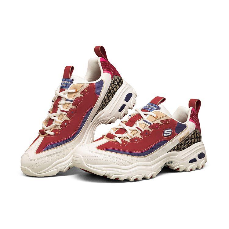 Skechers D'lites 2021 Новый год Белый/Красный 666169-MULT