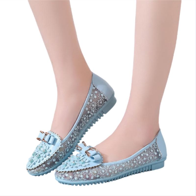 Women Bow Flower Sneakers Summer Breathable Solid Color Vulcanized Shoes Comfort Soft Bottom Non-slip Loafers Chaussure Femmes