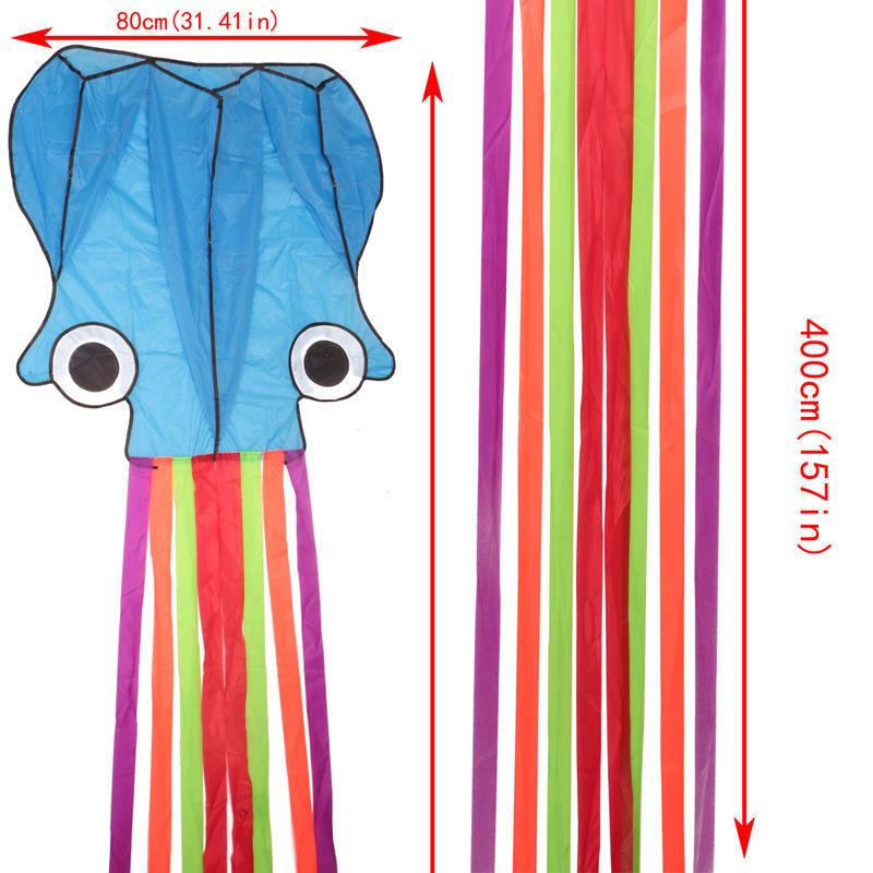 3D 4M однолинейная форма осьминога летающий змей на открытом воздухе спортивная игрушка в подарок для детей