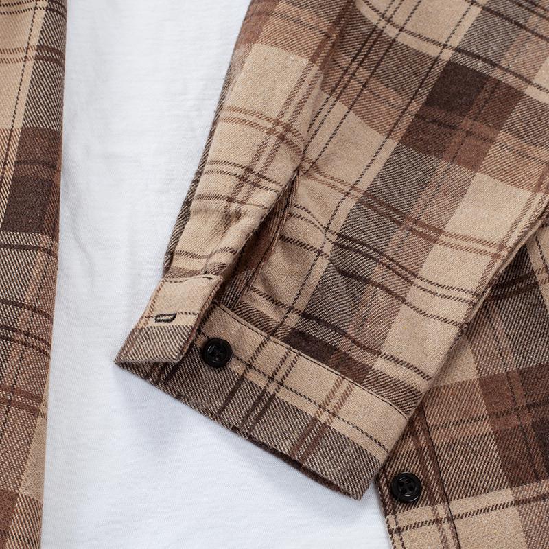 Spring Women Long Sleeve Plaid Shirts Casual Loose Lapel Turn Down Collar Blouses Tops