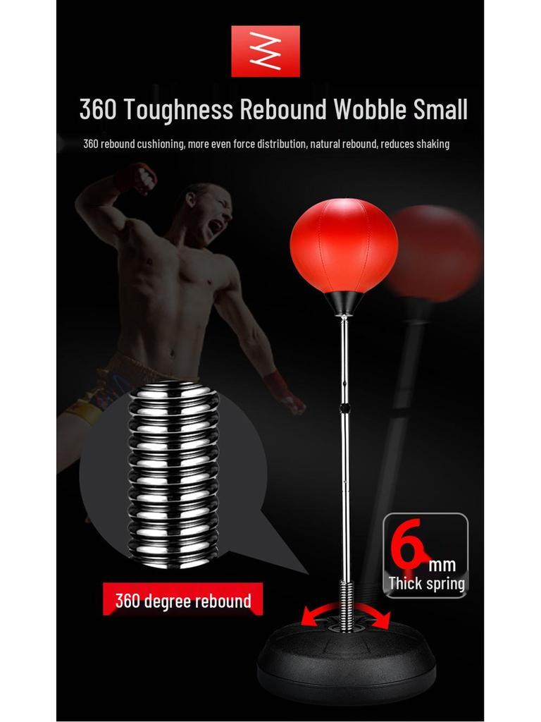 Напольный боксерский скоростной мяч для взрослых, тренажер для реакции и боксерская груша-неваляшка.