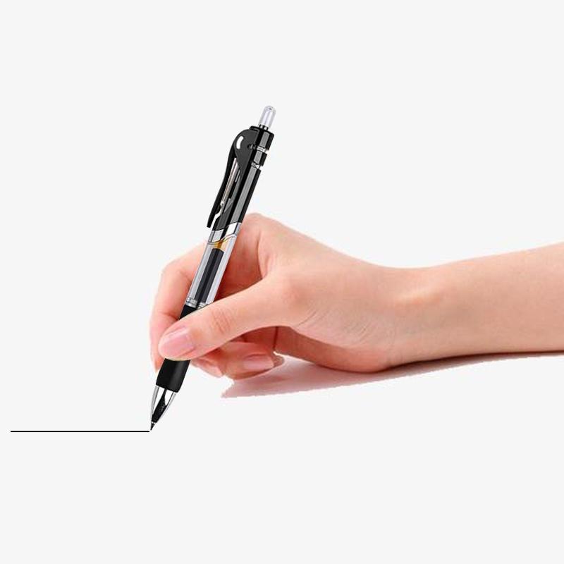 Набор гелевых ручек, 12 шт., сменный стержень 0,5 мм, офисные и школьные принадлежности, канцелярские принадлежности, 2 ручки + 10 стержней