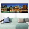 Night View Brooklyn Bridge New York City Landscape Canvas Painting Posters and Prints Wall Art Pictures Room Home Decor No Frame
